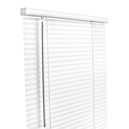 Work-Of-Art Vinyl 1 in. Cordless Mini-Blinds, 48 x 64 in. - White WO2513310